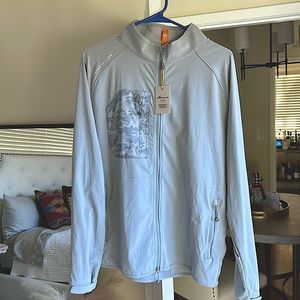 Peter Millar Performance Pull-Over. Size Medium. Grey Camo